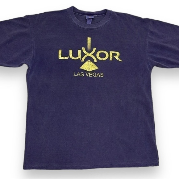 Pyramid Creations Luxor Las Vegas Vintage T Shirt Purple Gold 100% Cotton XXL - Picture 1 of 12